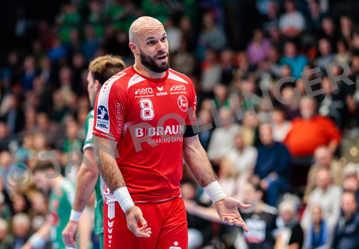 GER, GWD Minden vs. MT Melsungen, Handball, 1. Bundesliga, 11. Spieltag, Spielzeit 2025/2026, 08.11.2025