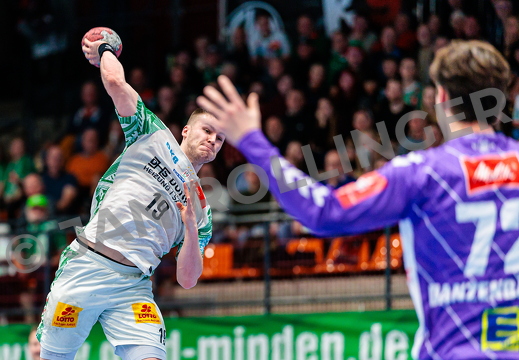 GER, GWD Minden vs. SC Magdeburg, Handball, 1. Bundesliga, 14. Spieltag, Spielzeit 2025/2026, 29.11.2025